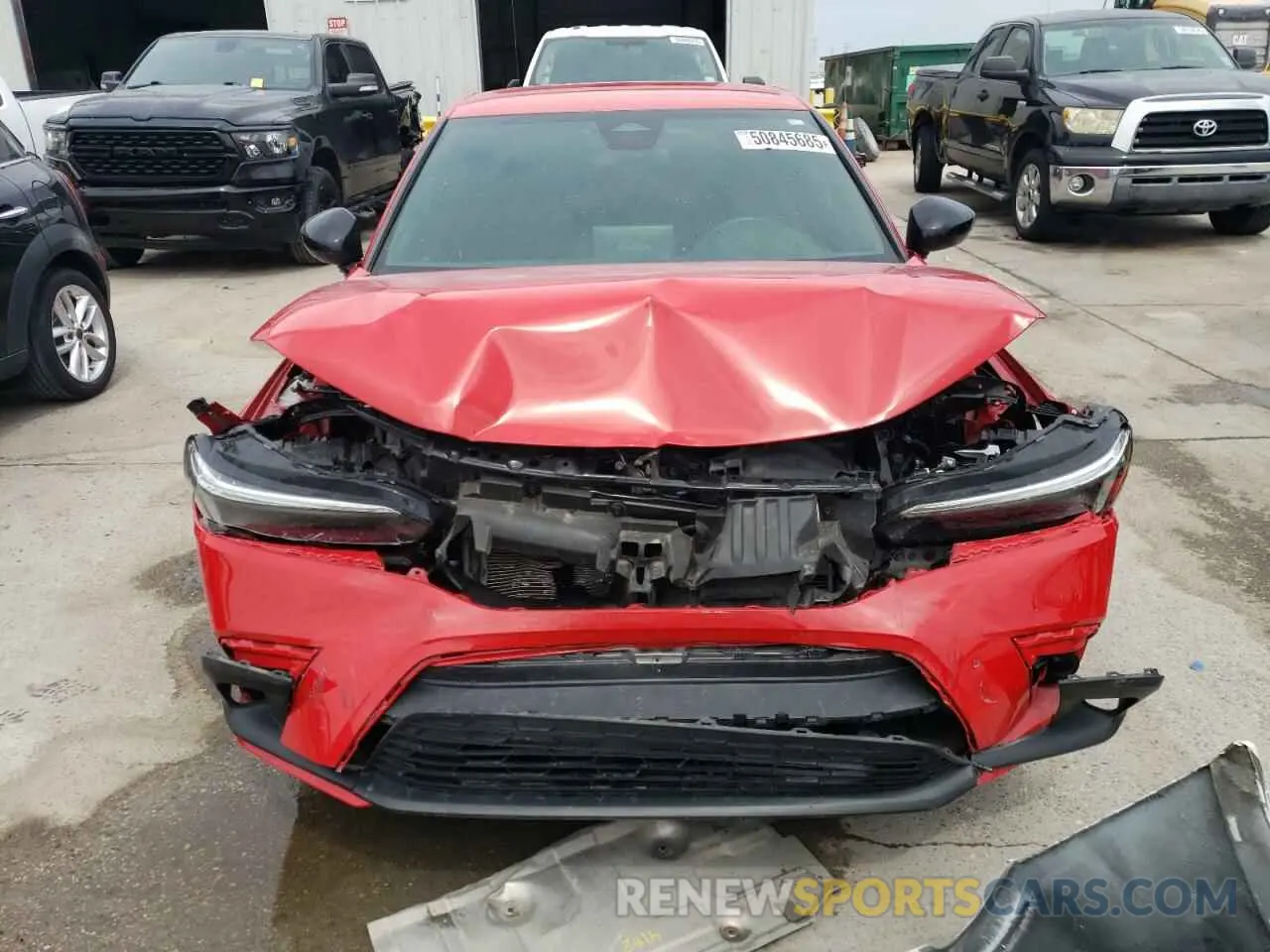 5 fotografías del automóvil dañado 2HGFE2F54PH516685 HONDA CIVIC 2023