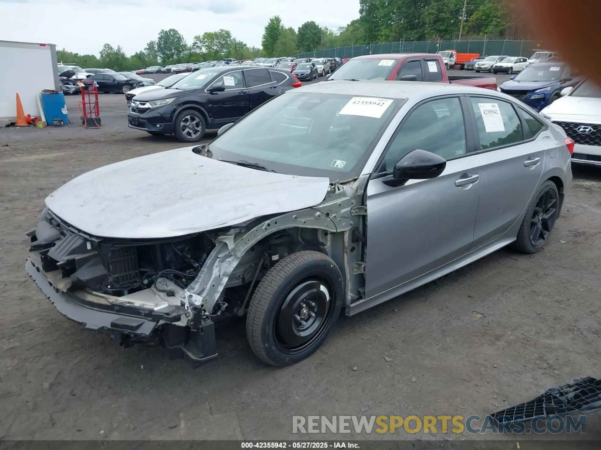 2 fotografías del automóvil dañado 2HGFE2F55PH501595 HONDA CIVIC 2023