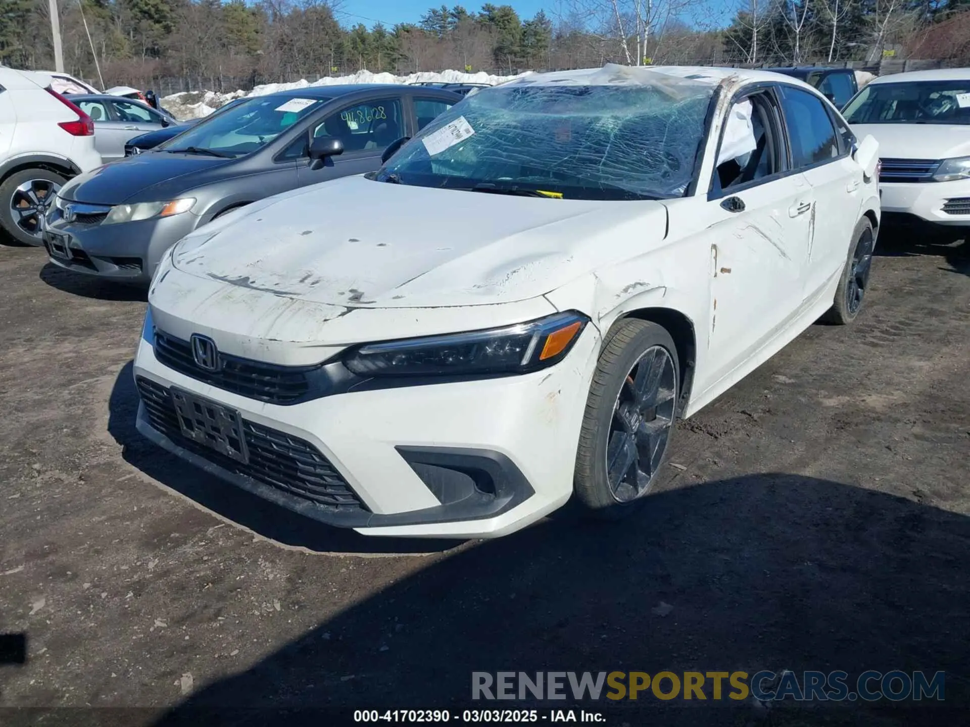 2 fotografías del automóvil dañado 2HGFE2F57PH510749 HONDA CIVIC 2023