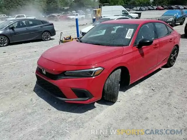 14 fotografías del automóvil dañado 2HGFE2F57PH521122 HONDA CIVIC 2023