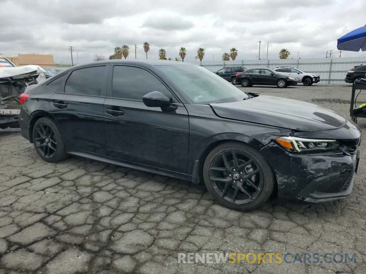 4 fotografías del automóvil dañado 2HGFE2F57PH557778 HONDA CIVIC 2023