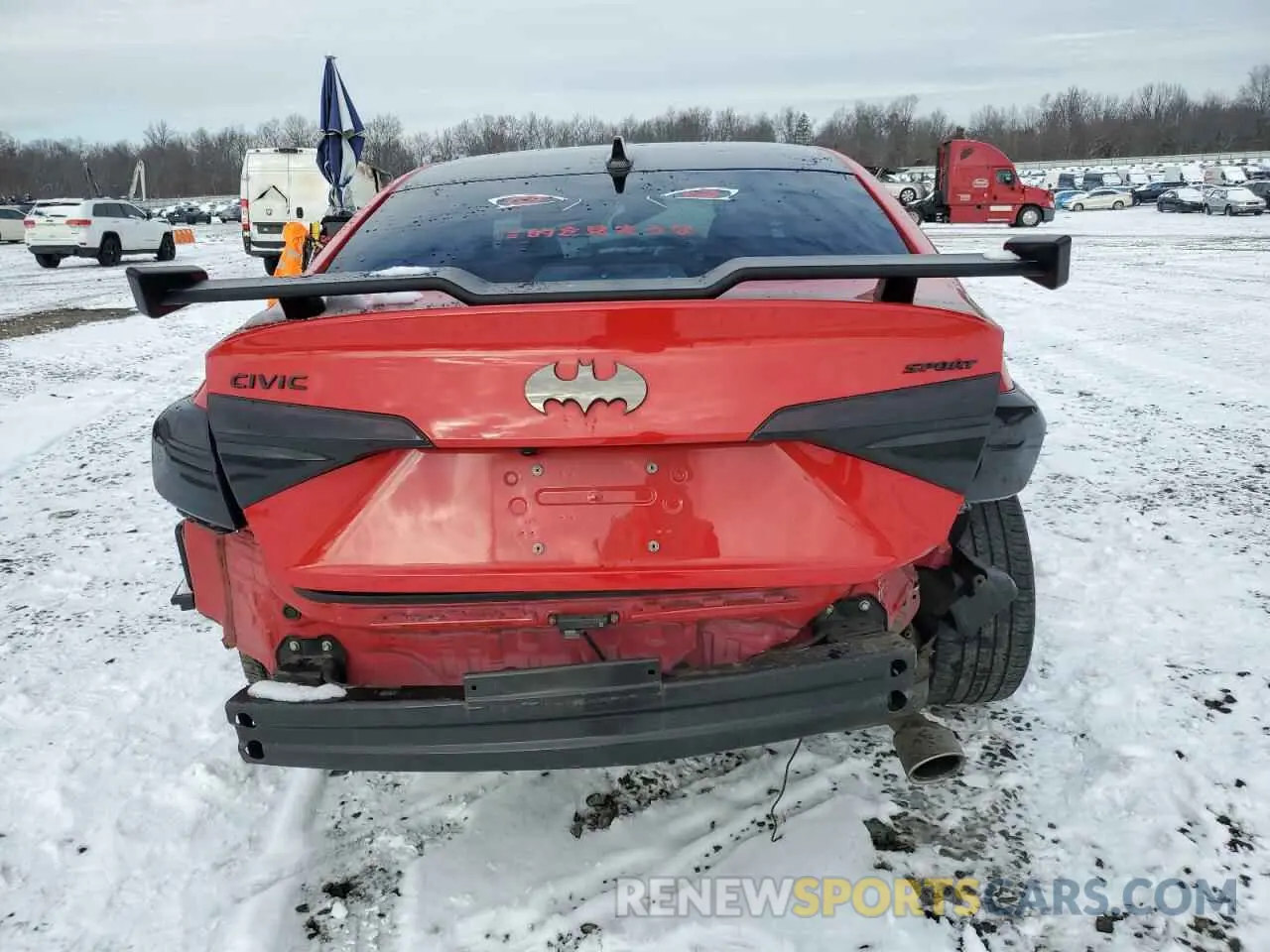 6 fotografías del automóvil dañado 2HGFE2F57PH564486 HONDA CIVIC 2023