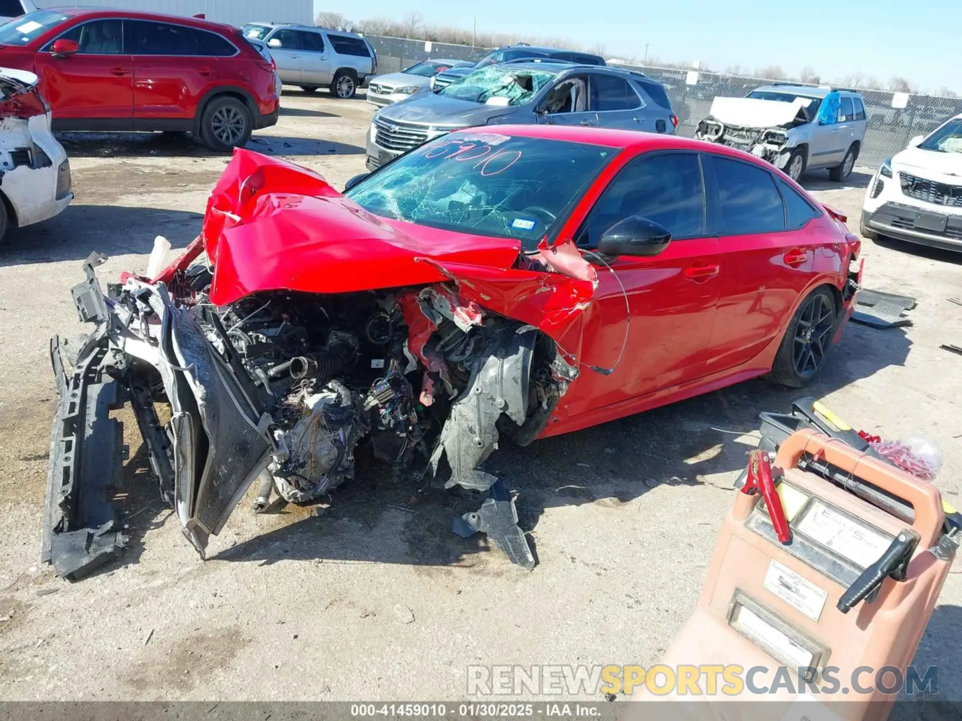 2 fotografías del automóvil dañado 2HGFE2F58PH546126 HONDA CIVIC 2023