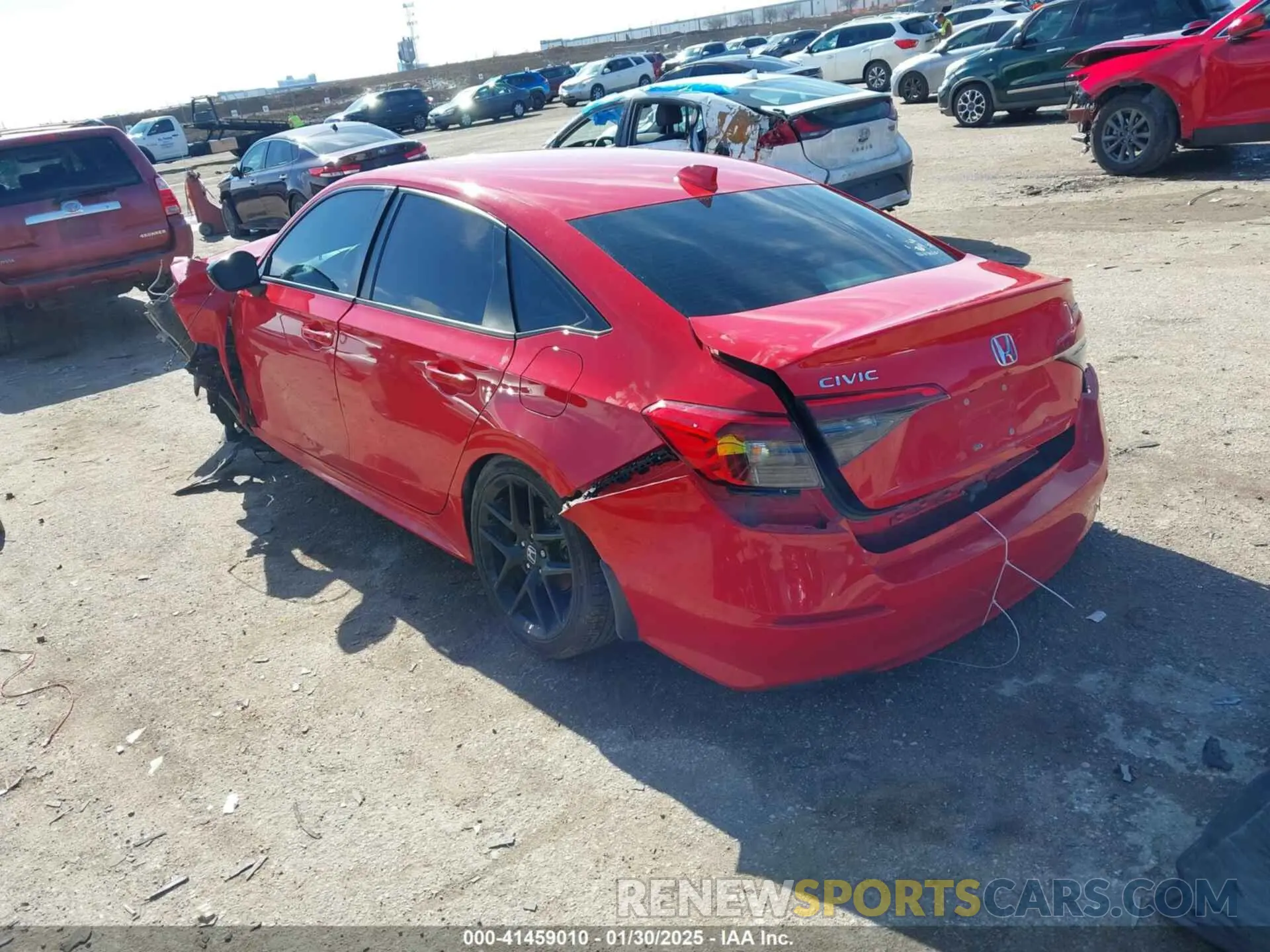 3 fotografías del automóvil dañado 2HGFE2F58PH546126 HONDA CIVIC 2023
