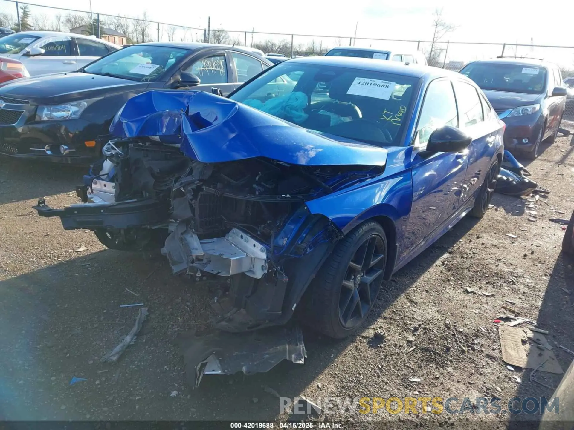 2 fotografías del automóvil dañado 2HGFE2F59PH502703 HONDA CIVIC 2023