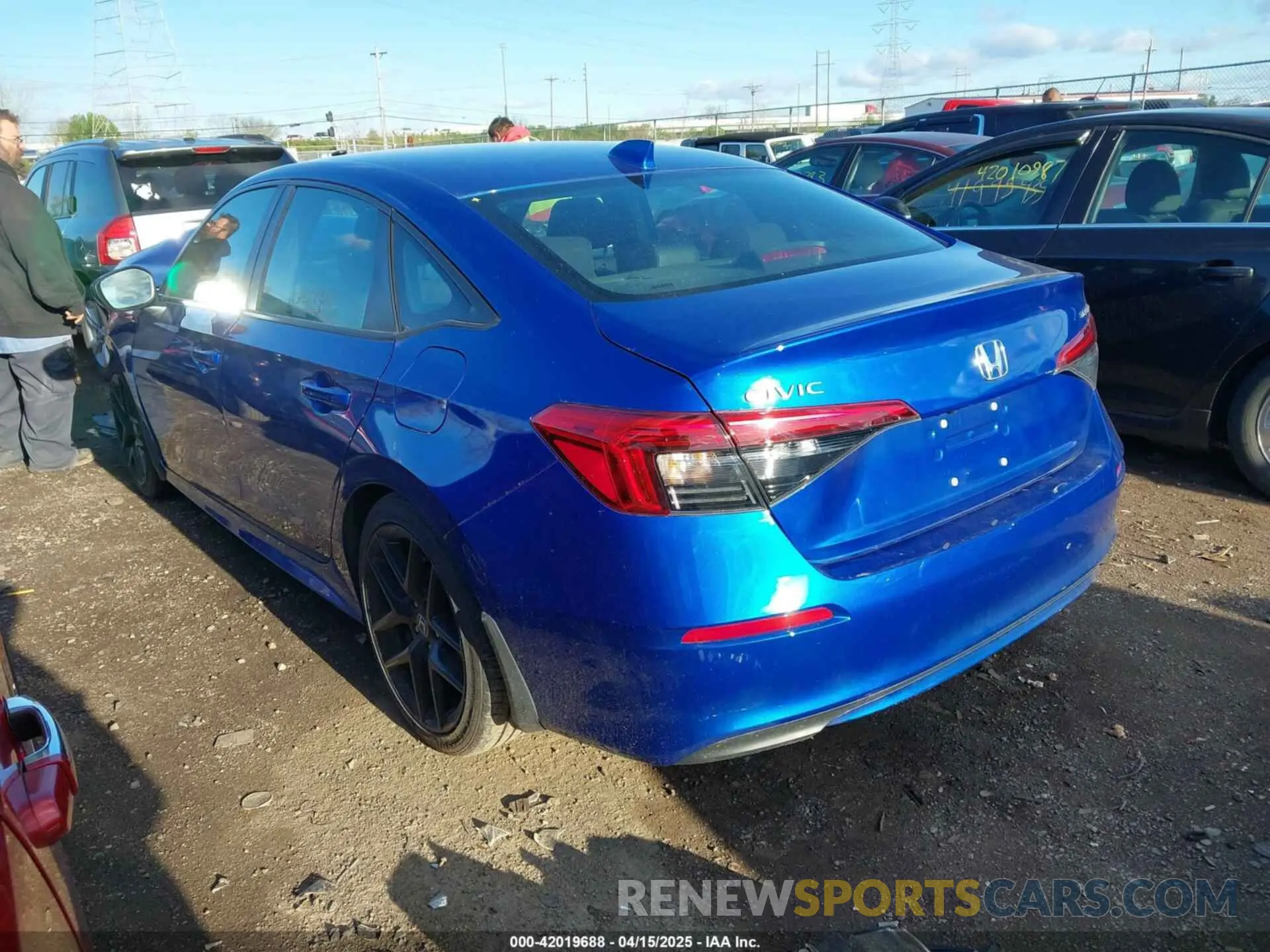 3 fotografías del automóvil dañado 2HGFE2F59PH502703 HONDA CIVIC 2023