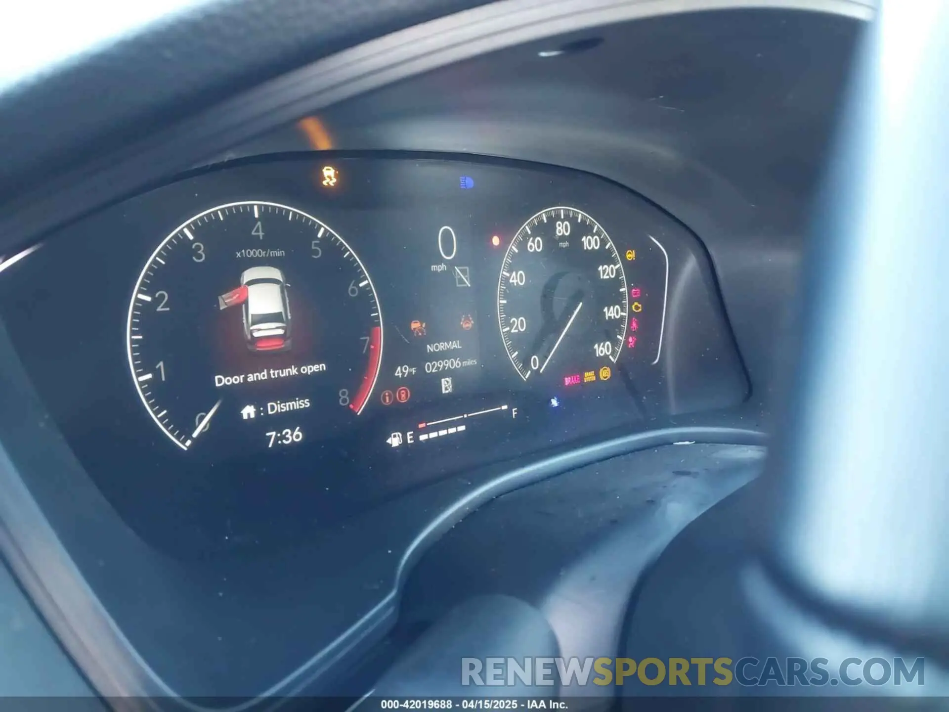7 fotografías del automóvil dañado 2HGFE2F59PH502703 HONDA CIVIC 2023