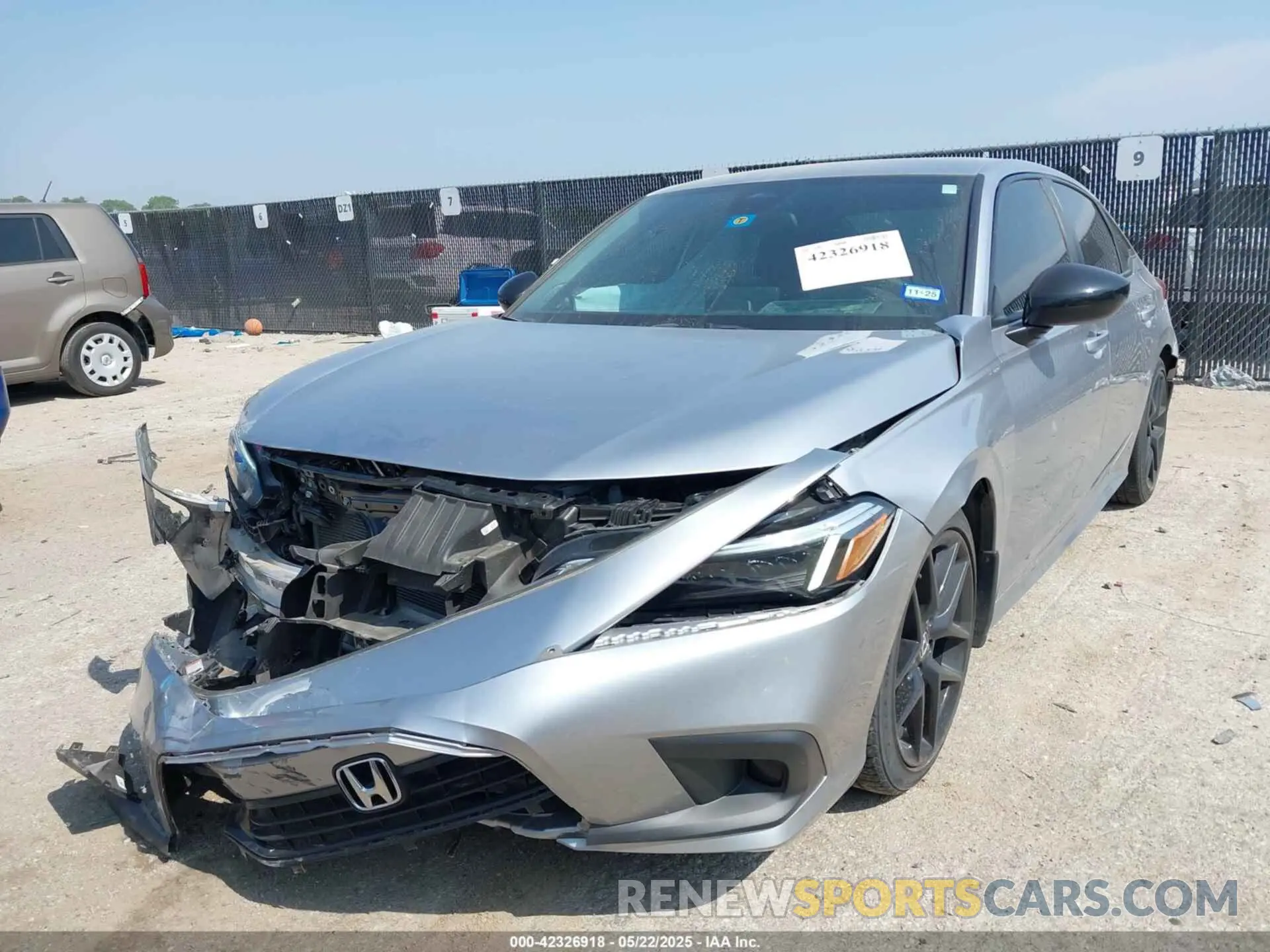 2 fotografías del automóvil dañado 2HGFE2F59PH504113 HONDA CIVIC 2023