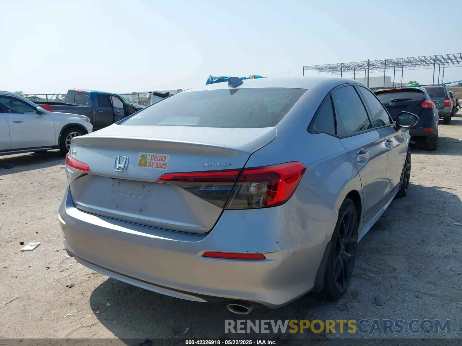 4 fotografías del automóvil dañado 2HGFE2F59PH504113 HONDA CIVIC 2023