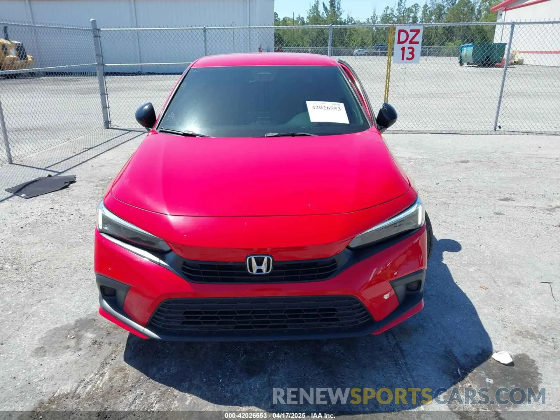 12 fotografías del automóvil dañado 2HGFE2F5XPH507442 HONDA CIVIC 2023
