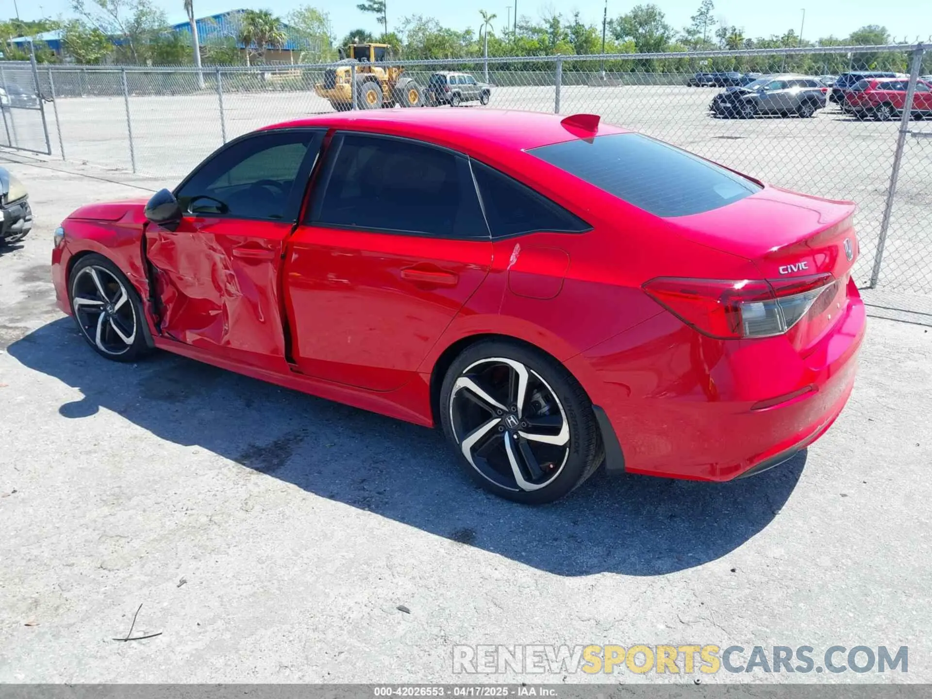 3 fotografías del automóvil dañado 2HGFE2F5XPH507442 HONDA CIVIC 2023