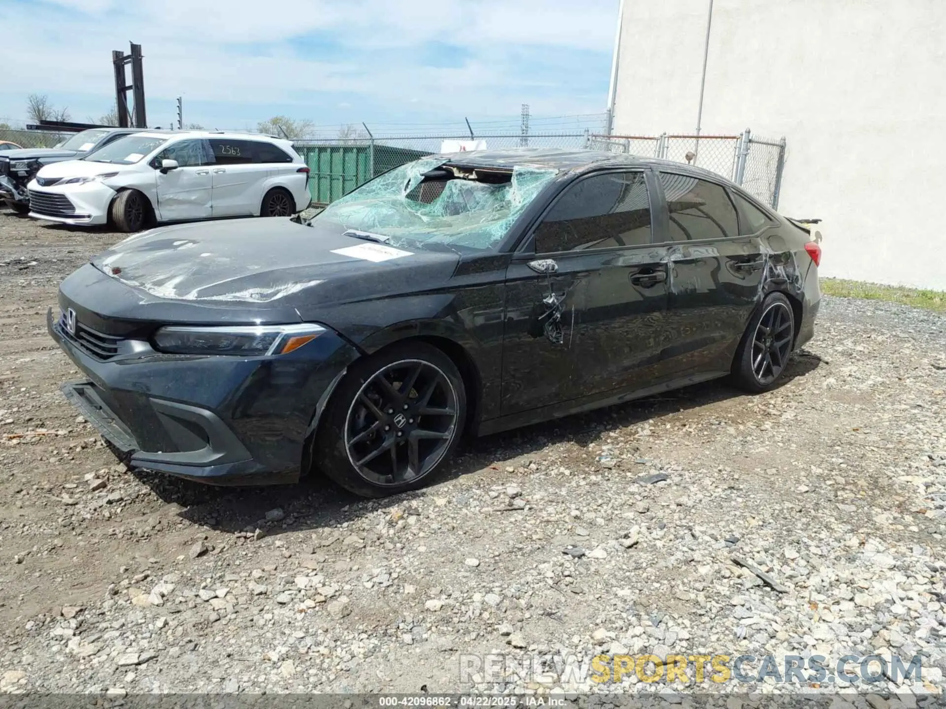 2 fotografías del automóvil dañado 2HGFE2F5XPH513709 HONDA CIVIC 2023