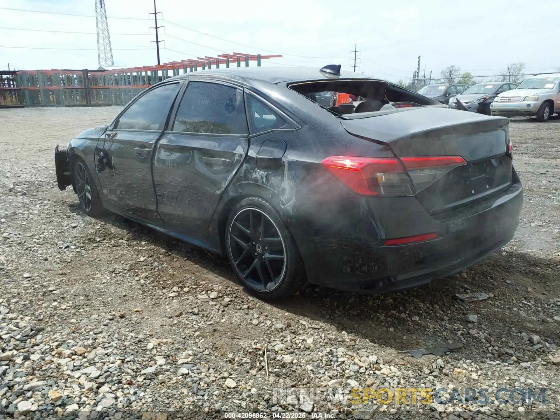 3 fotografías del automóvil dañado 2HGFE2F5XPH513709 HONDA CIVIC 2023