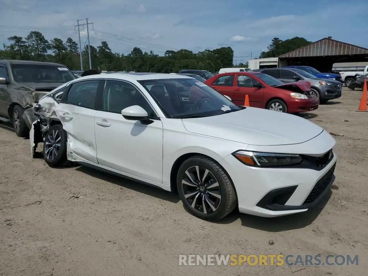 4 fotografías del automóvil dañado 19XFL1H73RE019414 HONDA CIVIC 2024
