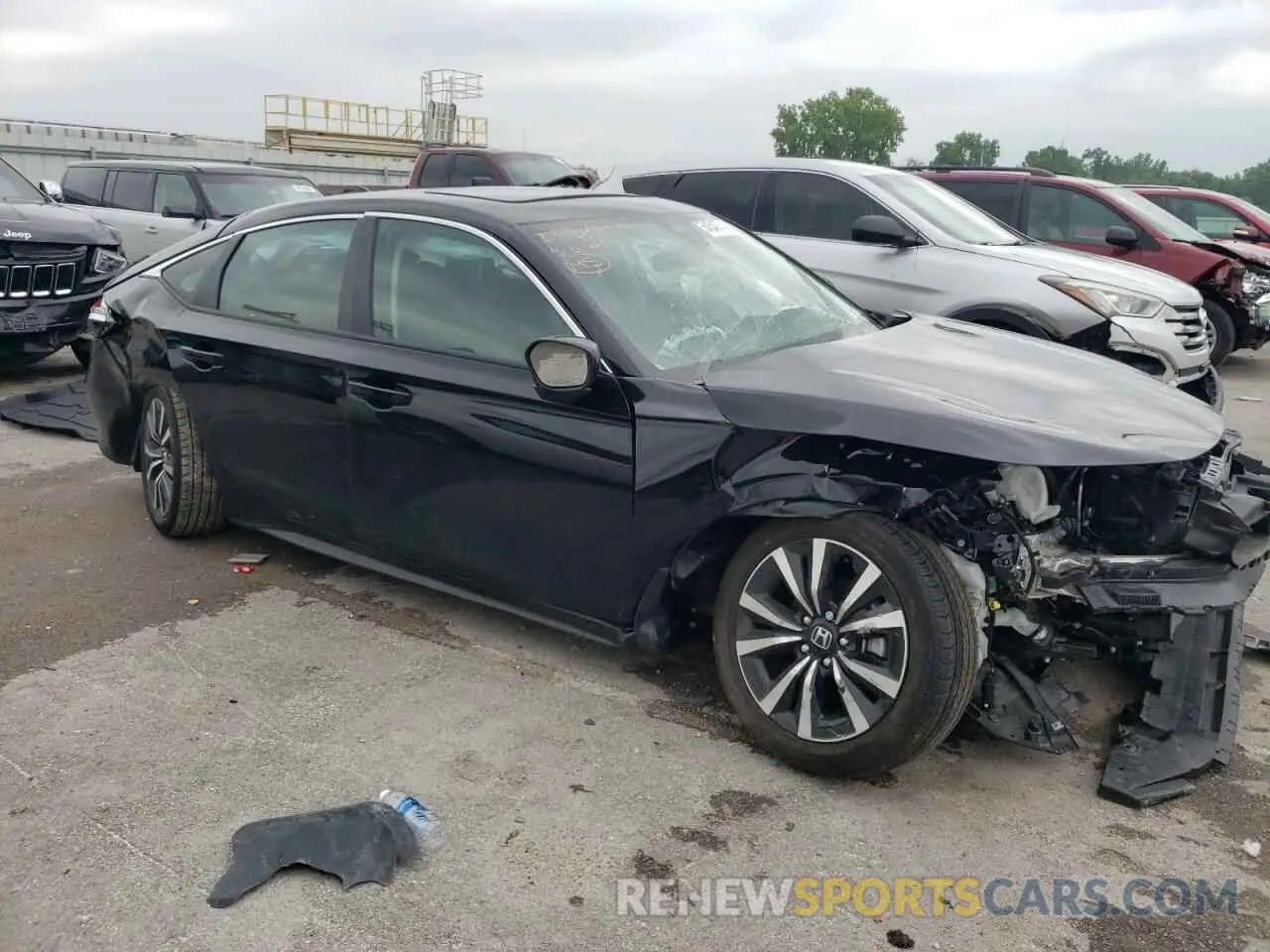 4 fotografías del automóvil dañado 19XFL1H78RE007551 HONDA CIVIC 2024