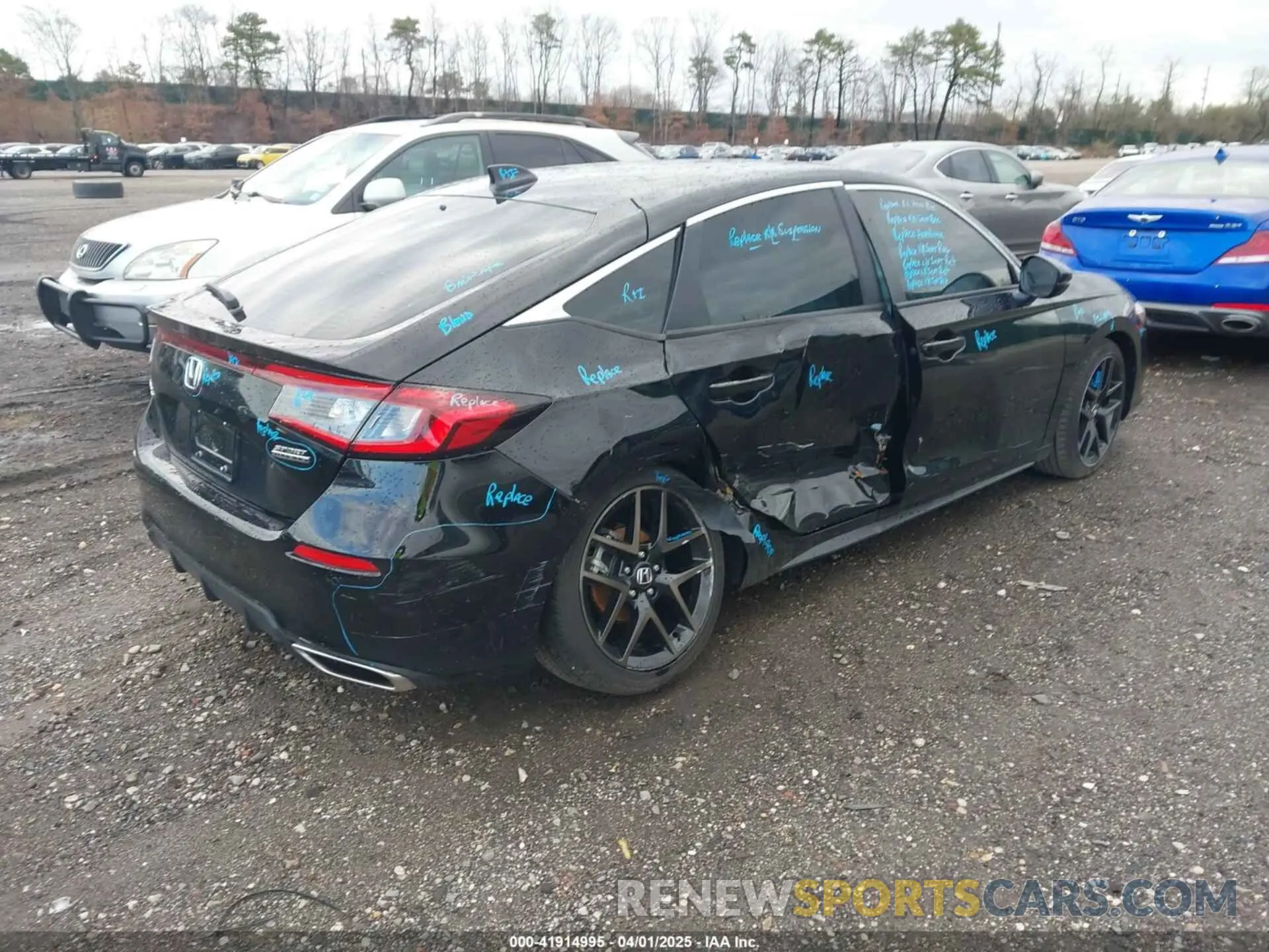 4 fotografías del automóvil dañado 19XFL1H83RE029403 HONDA CIVIC 2024