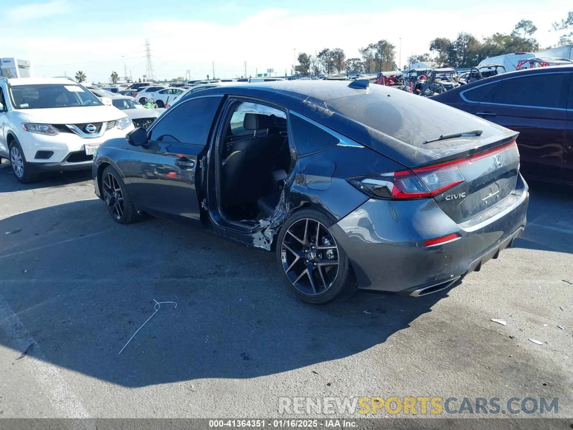 3 fotografías del automóvil dañado 19XFL1H84RE016689 HONDA CIVIC 2024