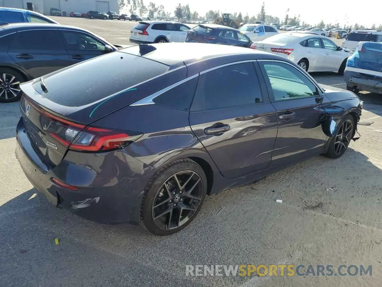 3 fotografías del automóvil dañado 19XFL1H86RE022607 HONDA CIVIC 2024