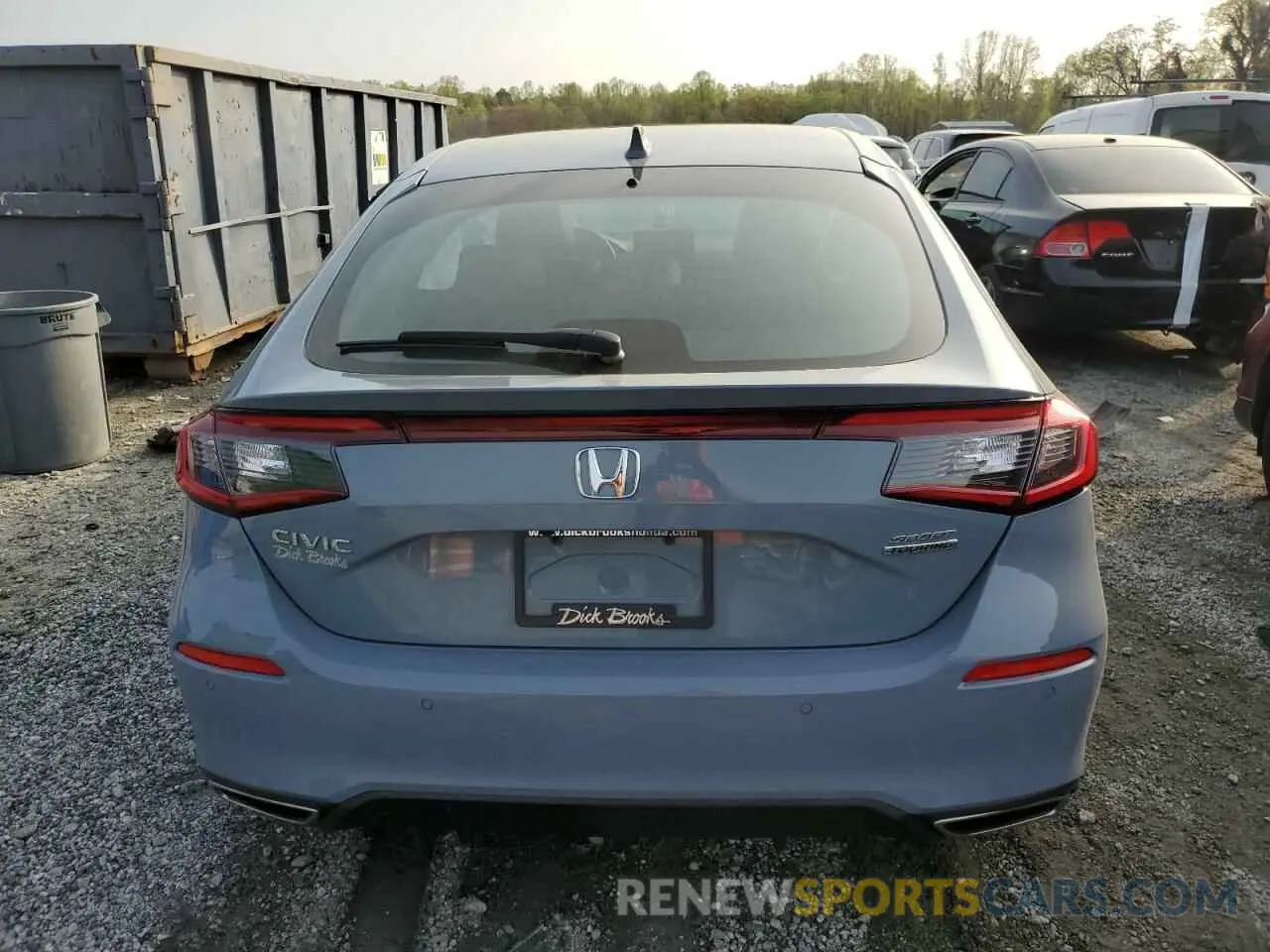 6 fotografías del automóvil dañado 19XFL1H87RE032496 HONDA CIVIC 2024