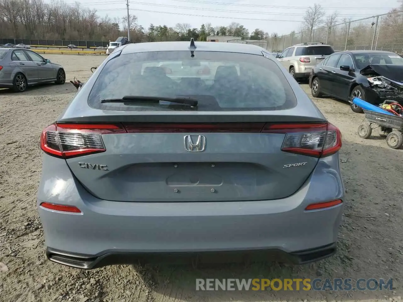 6 fotografías del automóvil dañado 19XFL2H84RE019050 HONDA CIVIC 2024
