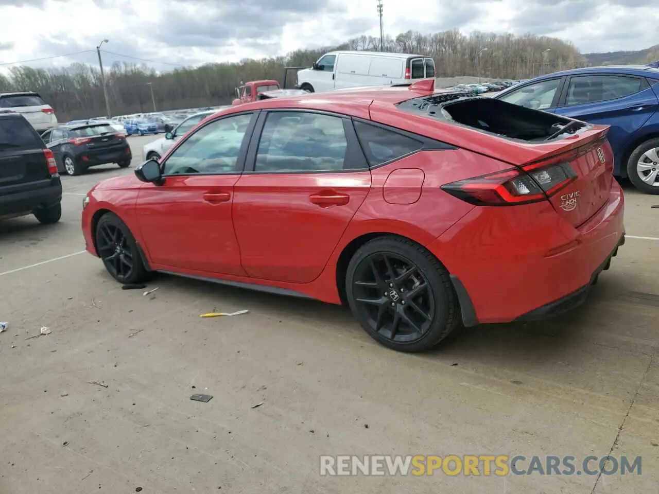 2 fotografías del automóvil dañado 19XFL2H84RE030887 HONDA CIVIC 2024