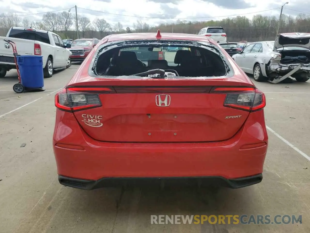 6 fotografías del automóvil dañado 19XFL2H84RE030887 HONDA CIVIC 2024