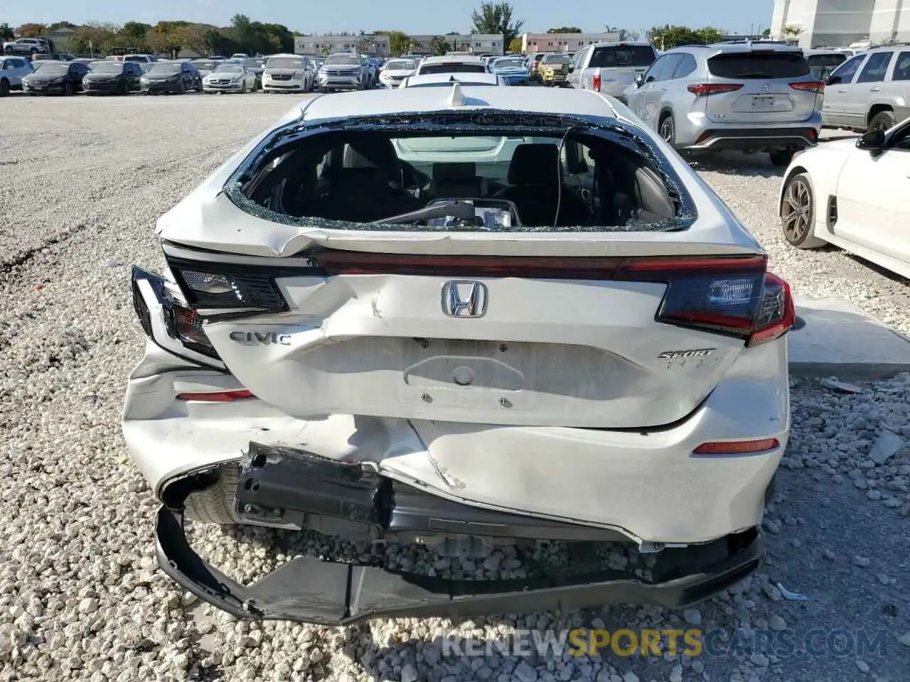 6 fotografías del automóvil dañado 19XFL2H84RE039072 HONDA CIVIC 2024