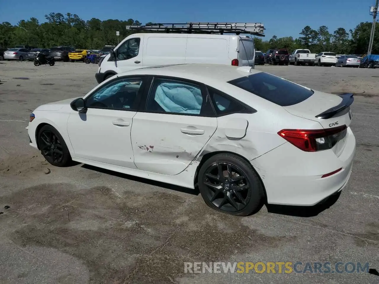2 fotografías del automóvil dañado 2HGFE1E57RH473443 HONDA CIVIC 2024