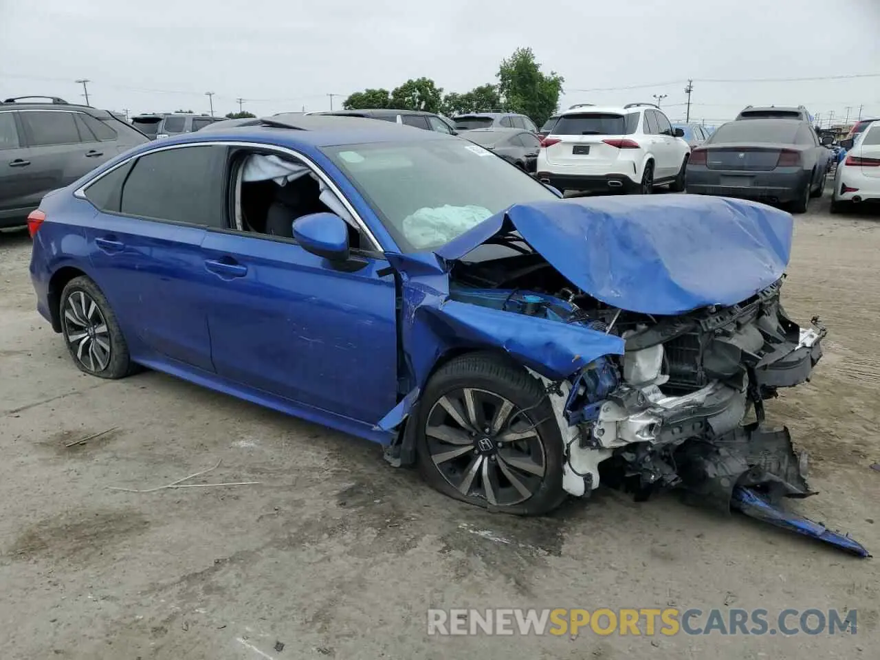 4 fotografías del automóvil dañado 2HGFE1F70RH307135 HONDA CIVIC 2024