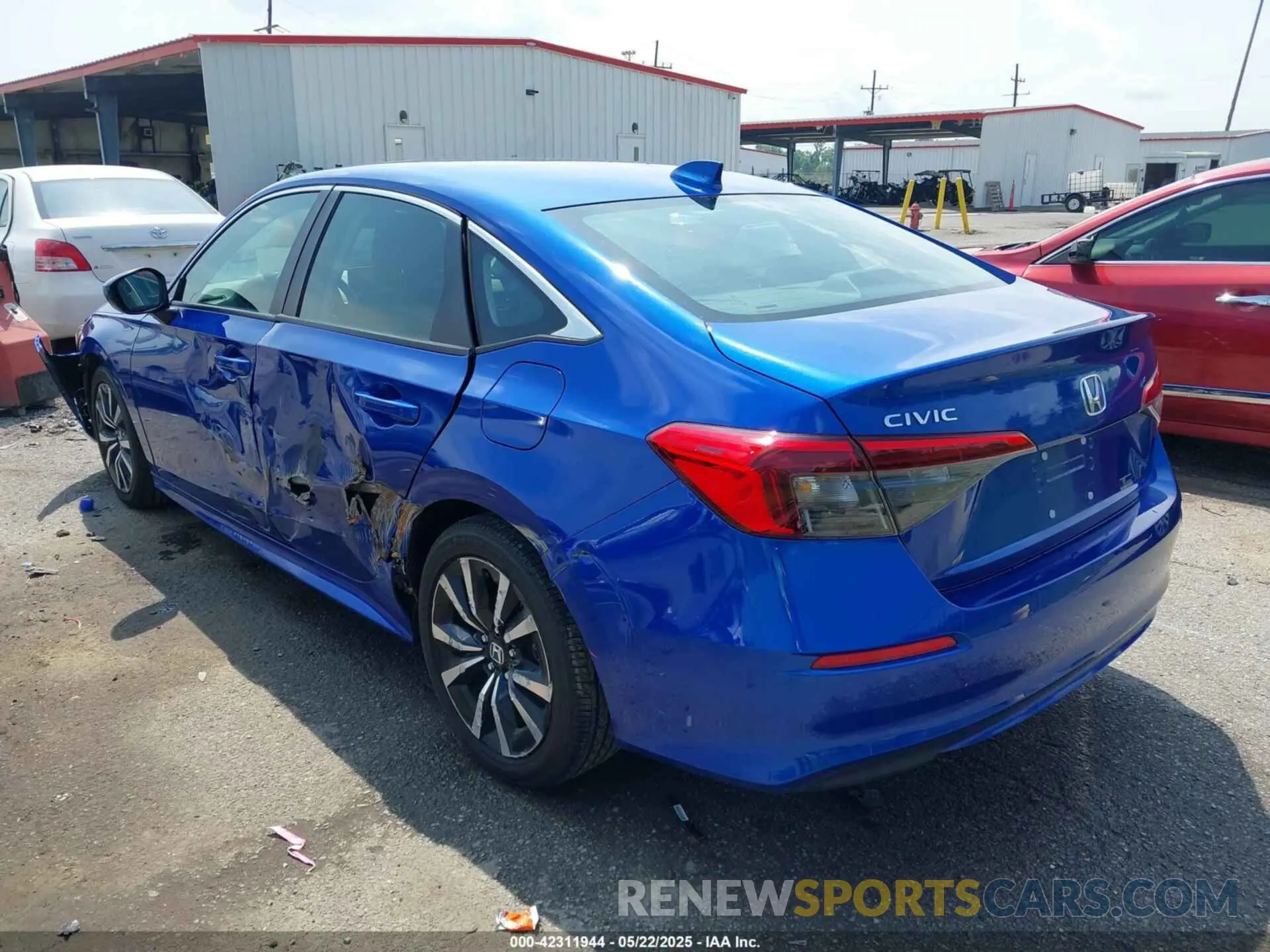 3 fotografías del automóvil dañado 2HGFE1F71RH338572 HONDA CIVIC 2024