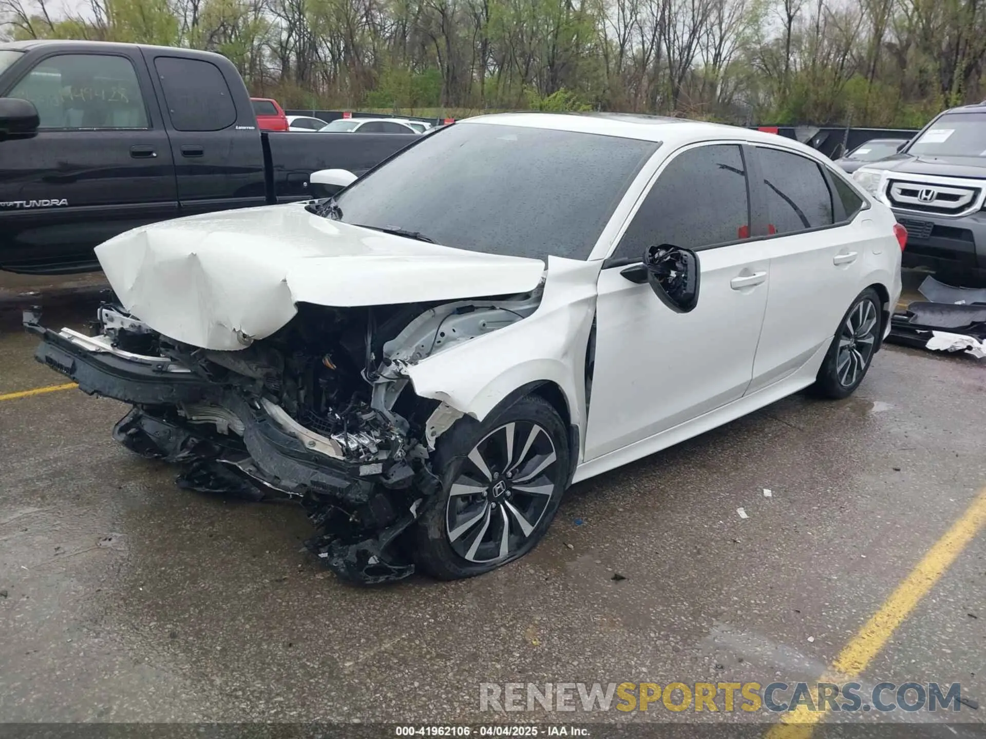 2 fotografías del automóvil dañado 2HGFE1F72RH316113 HONDA CIVIC 2024