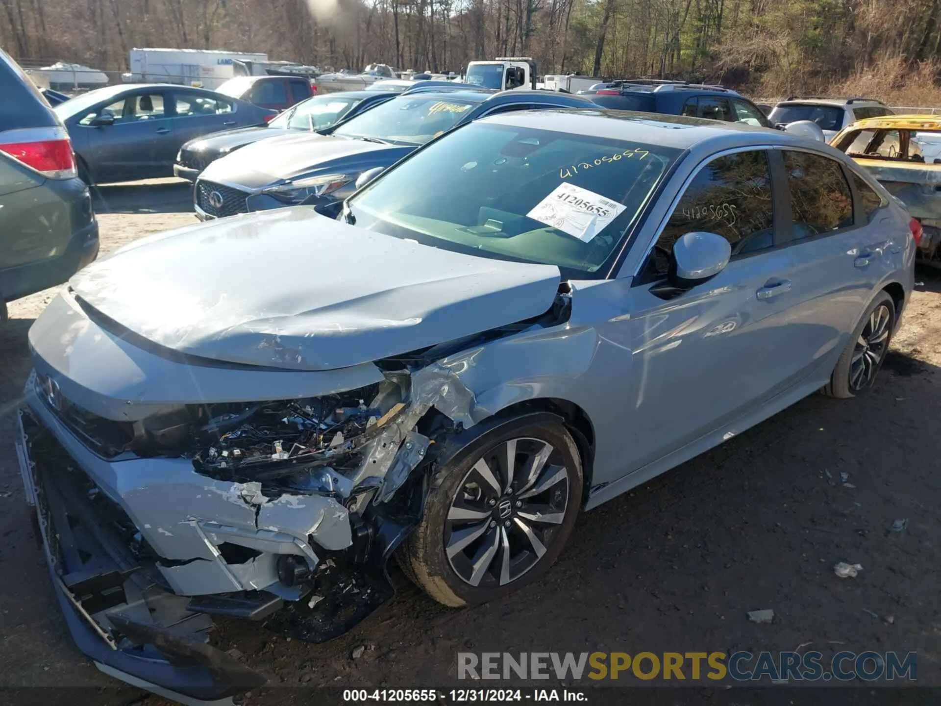 2 fotografías del automóvil dañado 2HGFE1F73RH337634 HONDA CIVIC 2024