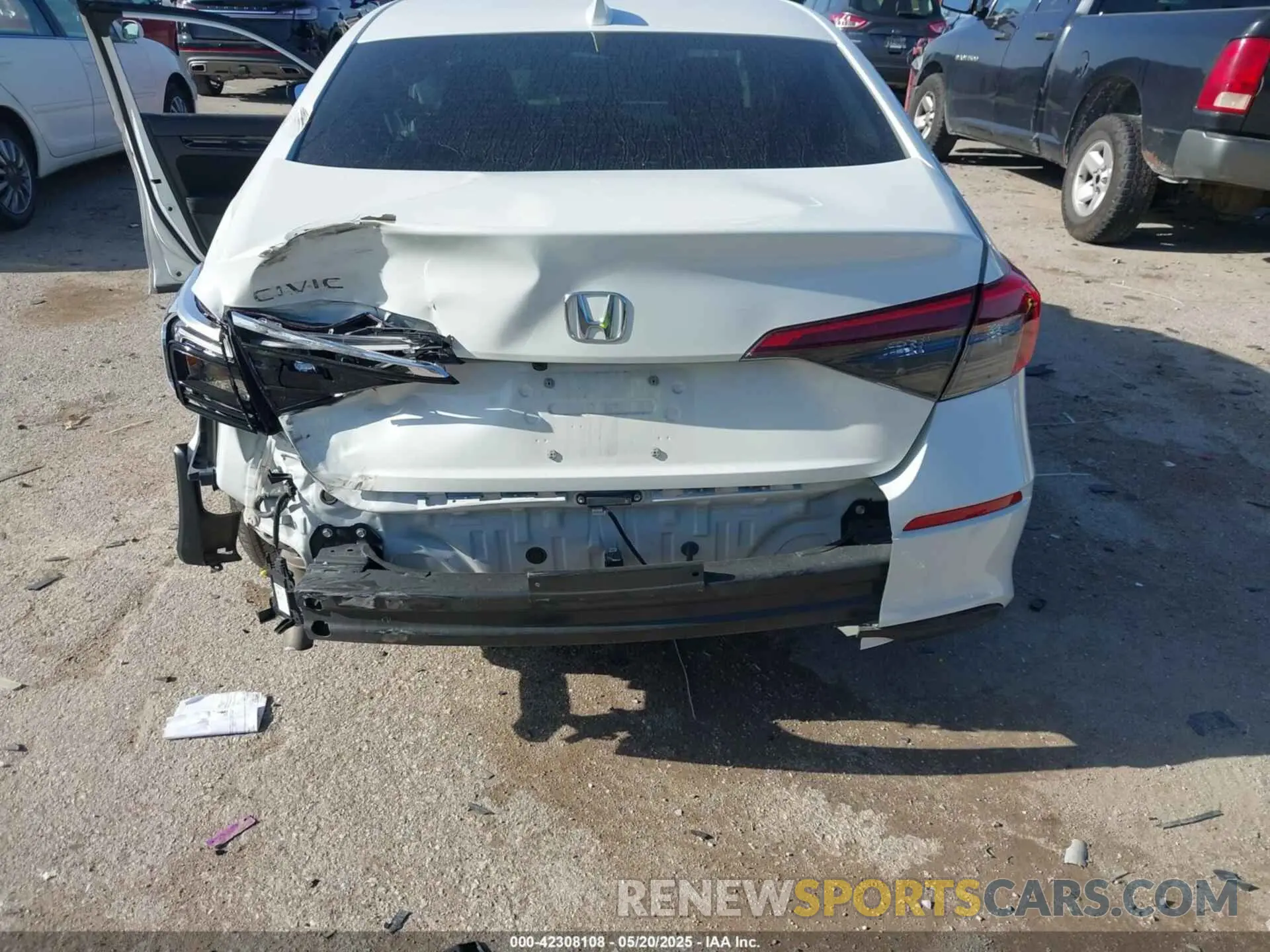 6 fotografías del automóvil dañado 2HGFE1F74RH304514 HONDA CIVIC 2024