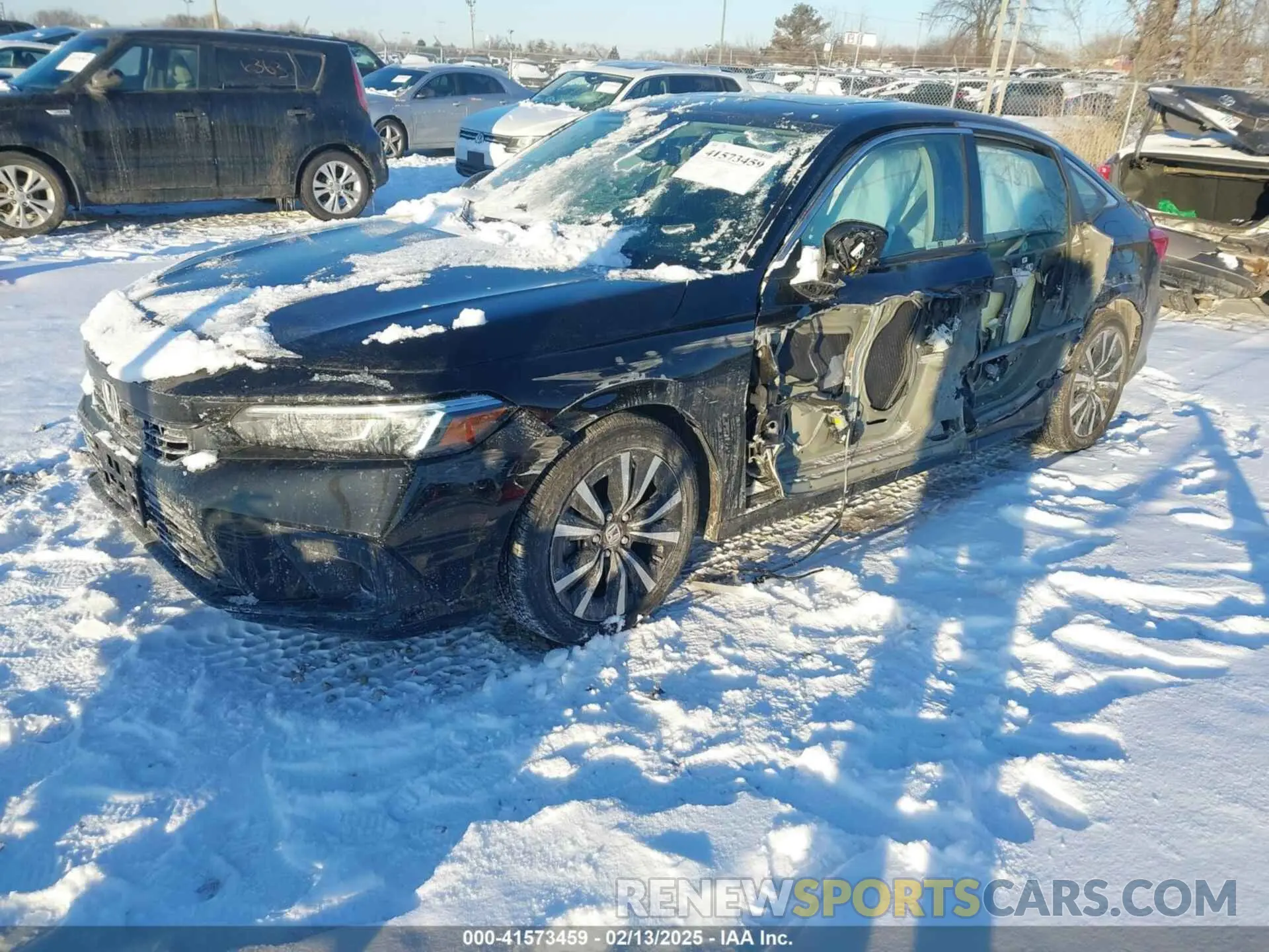 2 fotografías del automóvil dañado 2HGFE1F76RH312680 HONDA CIVIC 2024