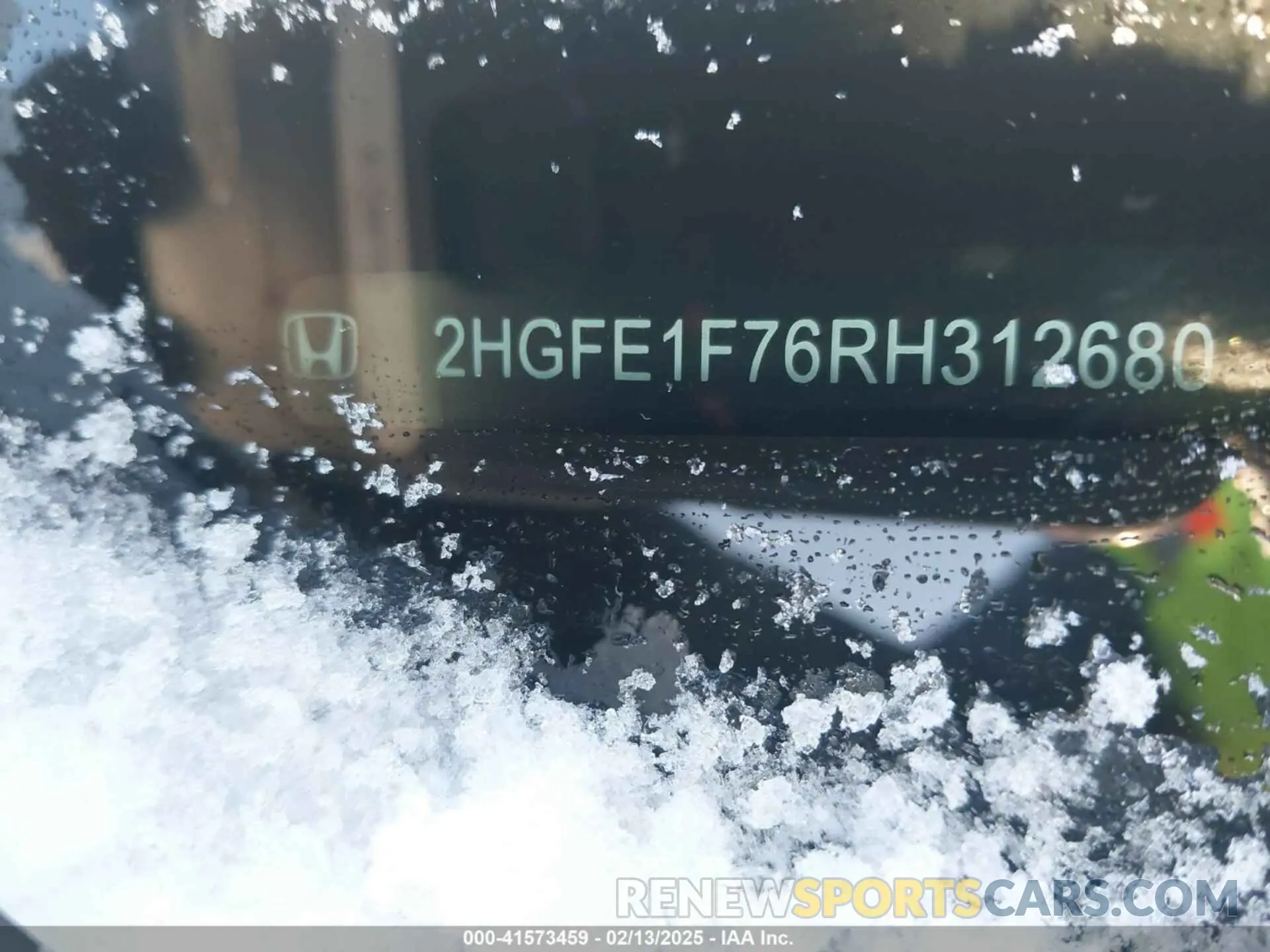 9 fotografías del automóvil dañado 2HGFE1F76RH312680 HONDA CIVIC 2024