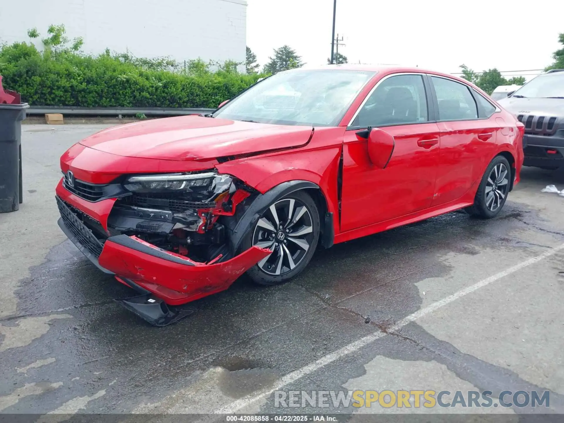 2 fotografías del automóvil dañado 2HGFE1F77RH328841 HONDA CIVIC 2024