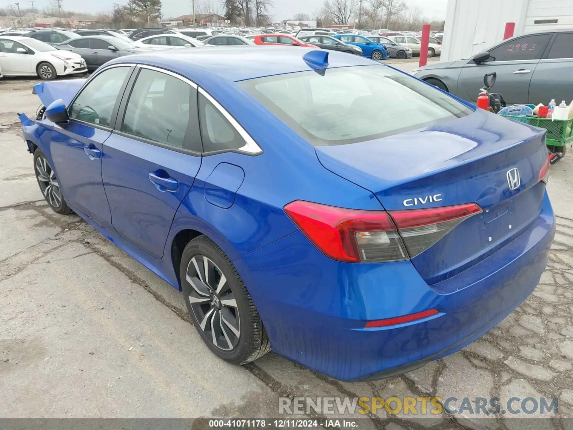 3 fotografías del automóvil dañado 2HGFE1F78RH338584 HONDA CIVIC 2024