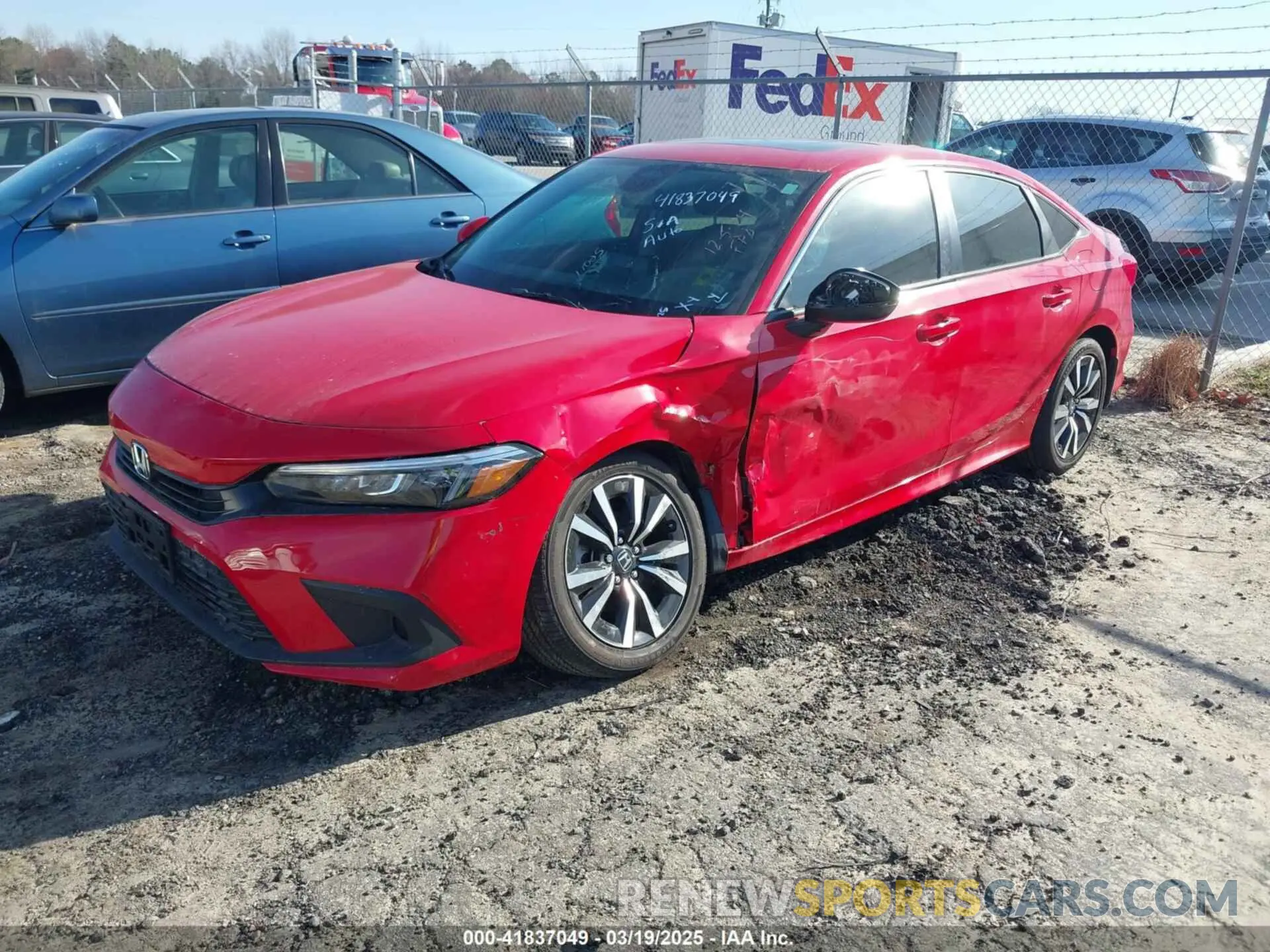 2 fotografías del automóvil dañado 2HGFE1F79RH306694 HONDA CIVIC 2024