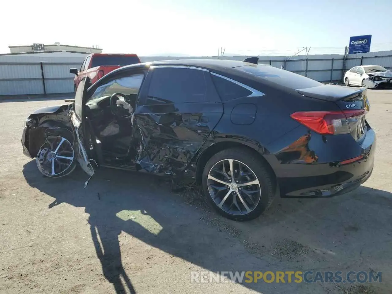 2 fotografías del automóvil dañado 2HGFE1F90RH310988 HONDA CIVIC 2024