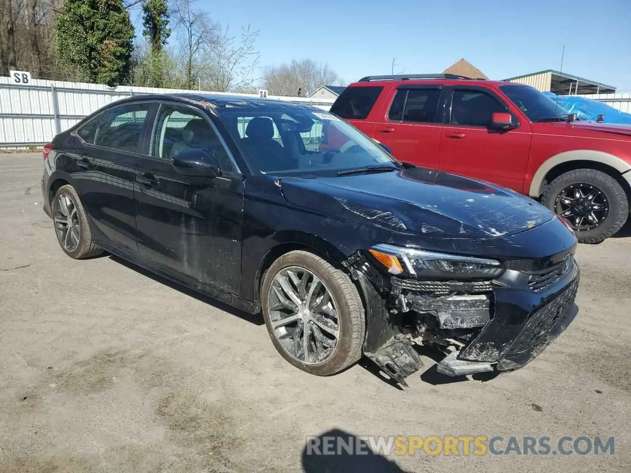 4 fotografías del automóvil dañado 2HGFE1F92RH337092 HONDA CIVIC 2024
