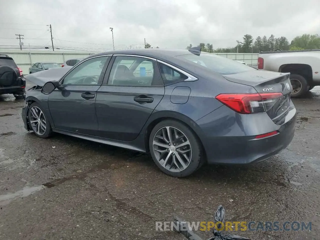 2 fotografías del automóvil dañado 2HGFE1F93RH324321 HONDA CIVIC 2024