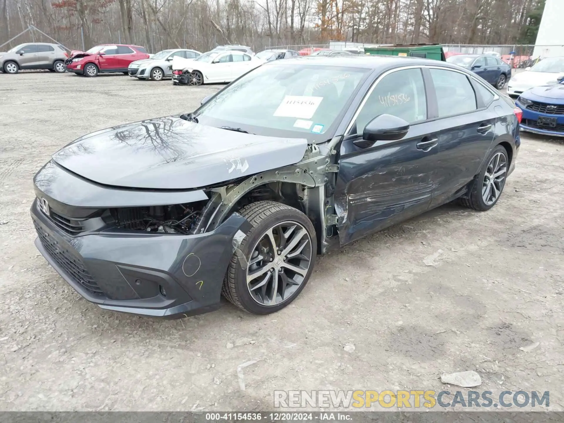2 fotografías del automóvil dañado 2HGFE1F93RH327073 HONDA CIVIC 2024