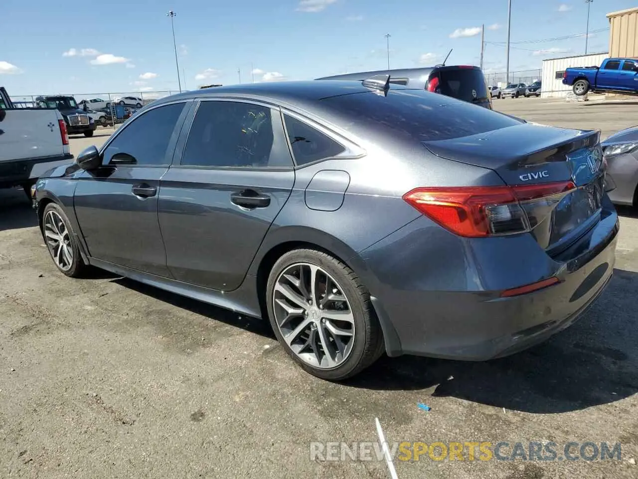 2 fotografías del automóvil dañado 2HGFE1F96RH316293 HONDA CIVIC 2024
