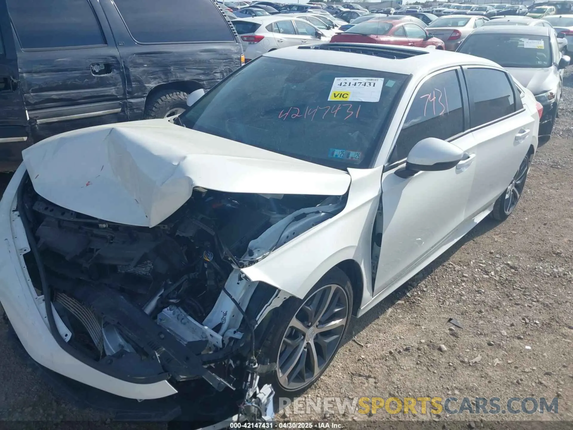 2 fotografías del automóvil dañado 2HGFE1F96RH323745 HONDA CIVIC 2024