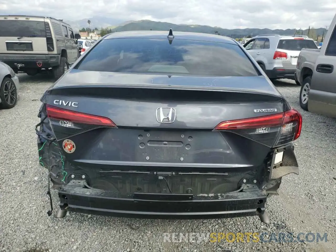 6 fotografías del automóvil dañado 2HGFE1F98RH336464 HONDA CIVIC 2024