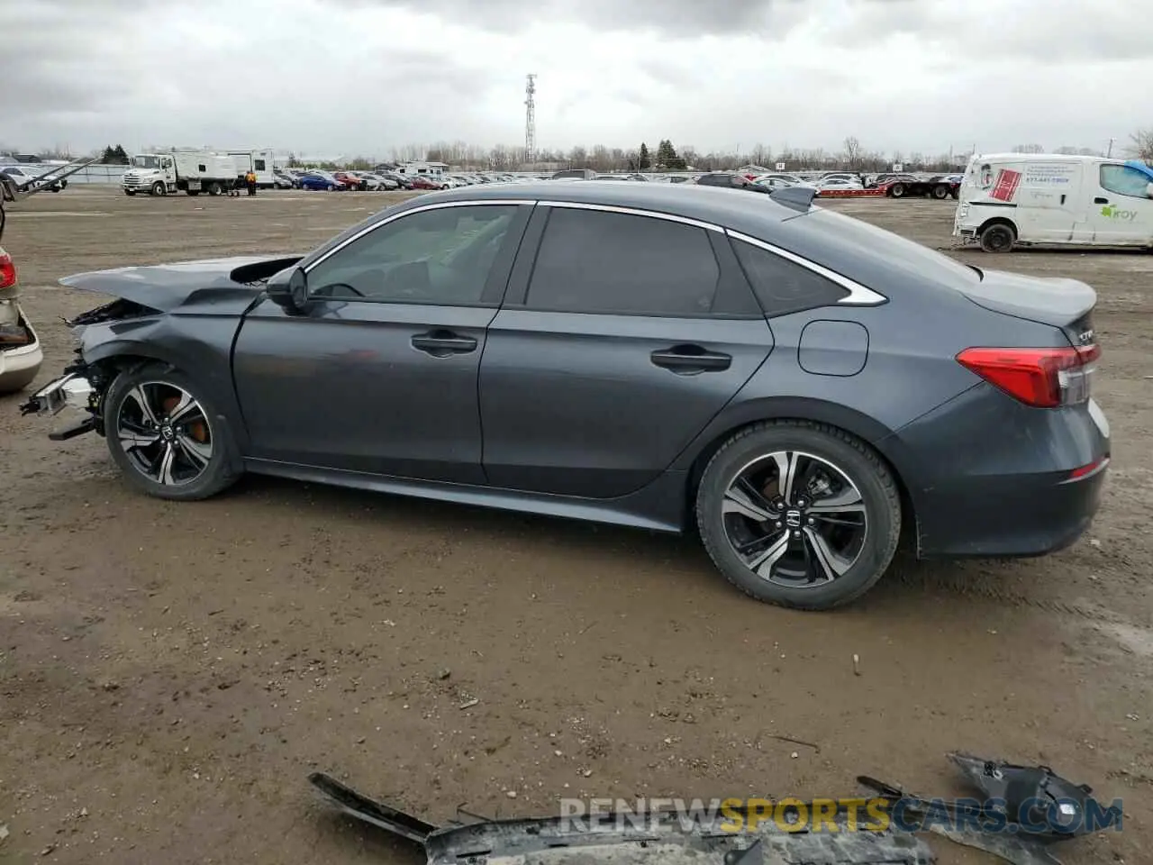 2 fotografías del automóvil dañado 2HGFE1F9XRH002999 HONDA CIVIC 2024