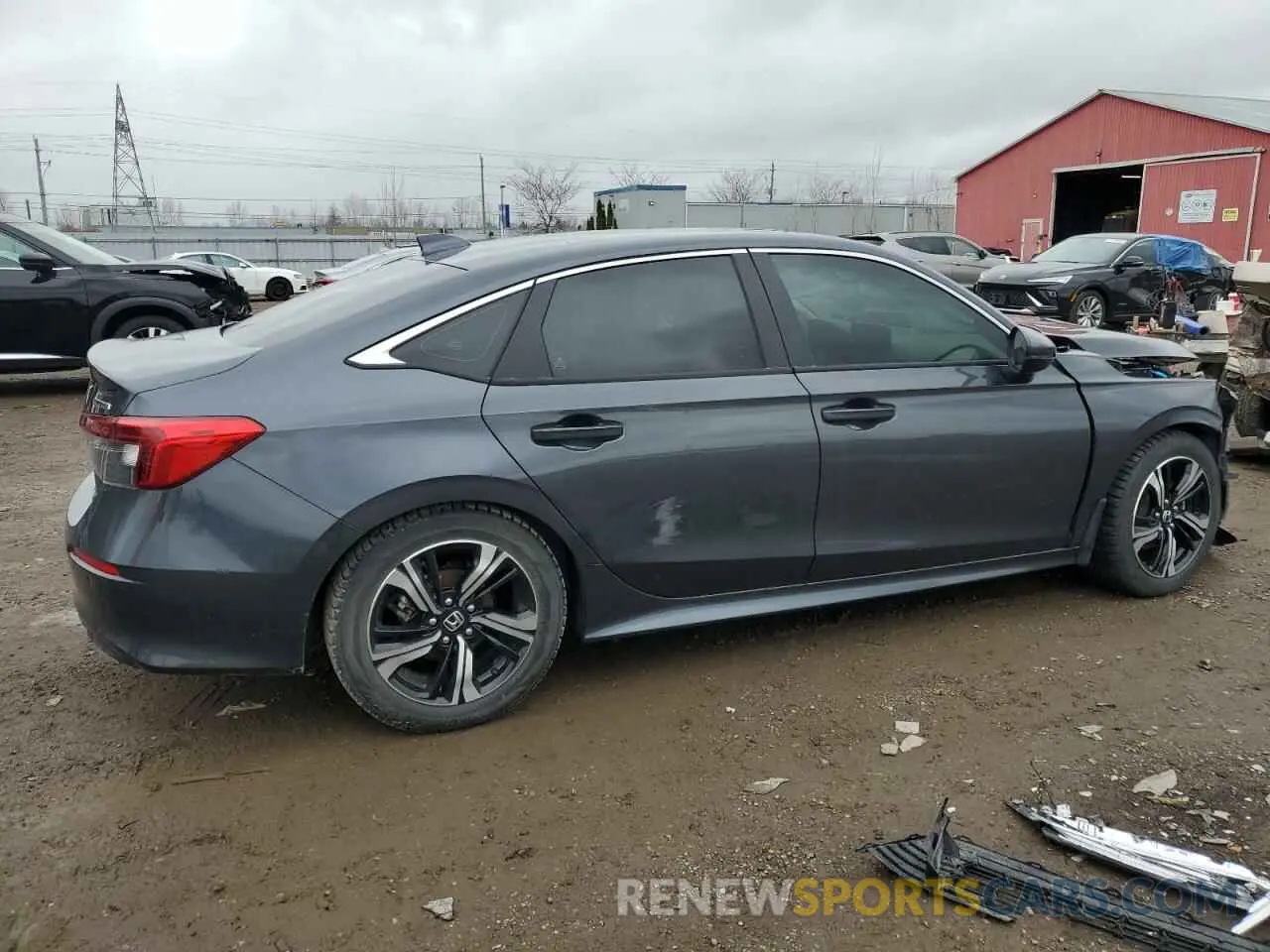 3 fotografías del automóvil dañado 2HGFE1F9XRH002999 HONDA CIVIC 2024