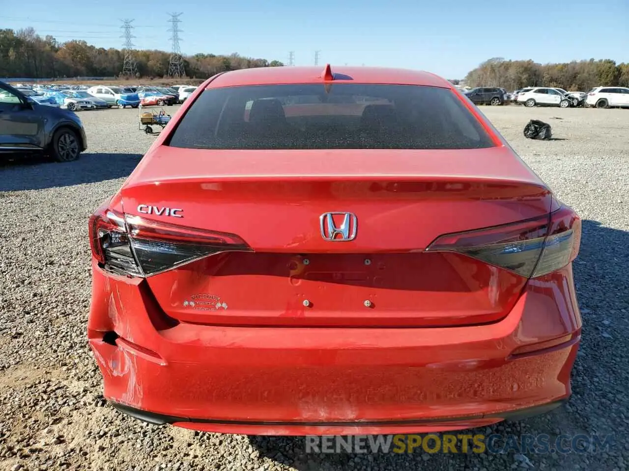 6 fotografías del automóvil dañado 2HGFE2F20RH576701 HONDA CIVIC 2024