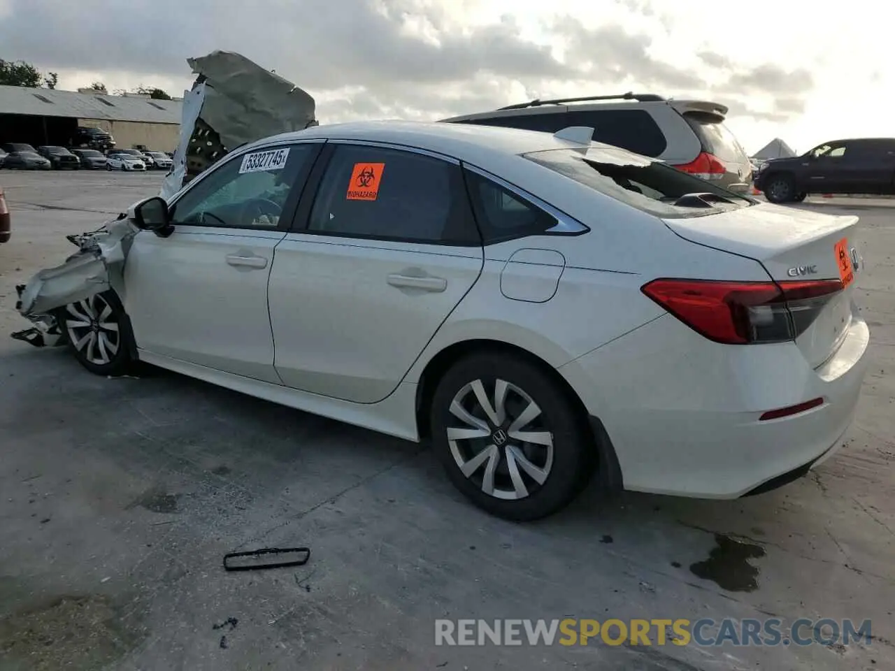 2 fotografías del automóvil dañado 2HGFE2F20RH582207 HONDA CIVIC 2024