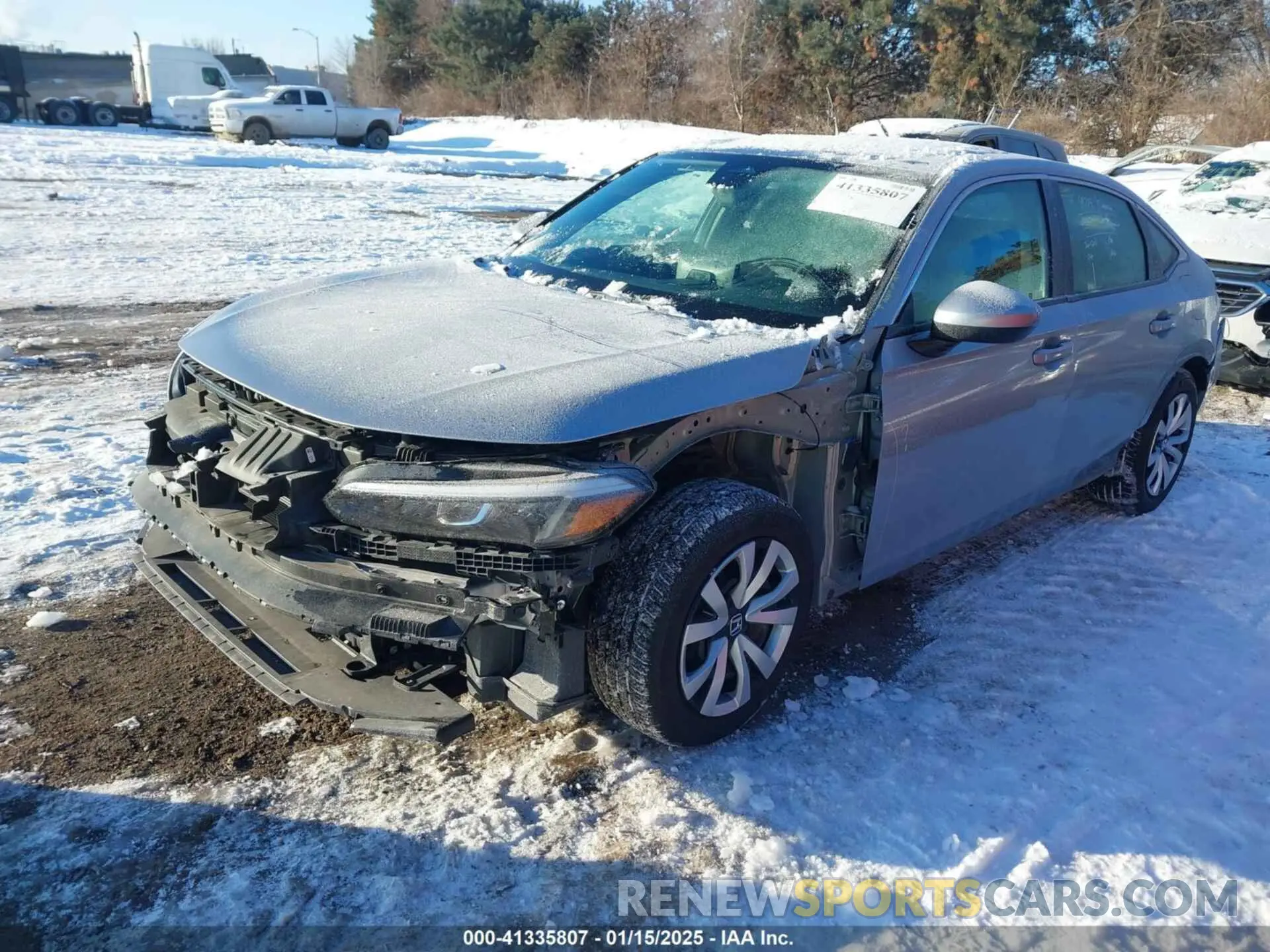 2 fotografías del automóvil dañado 2HGFE2F21RH524378 HONDA CIVIC 2024